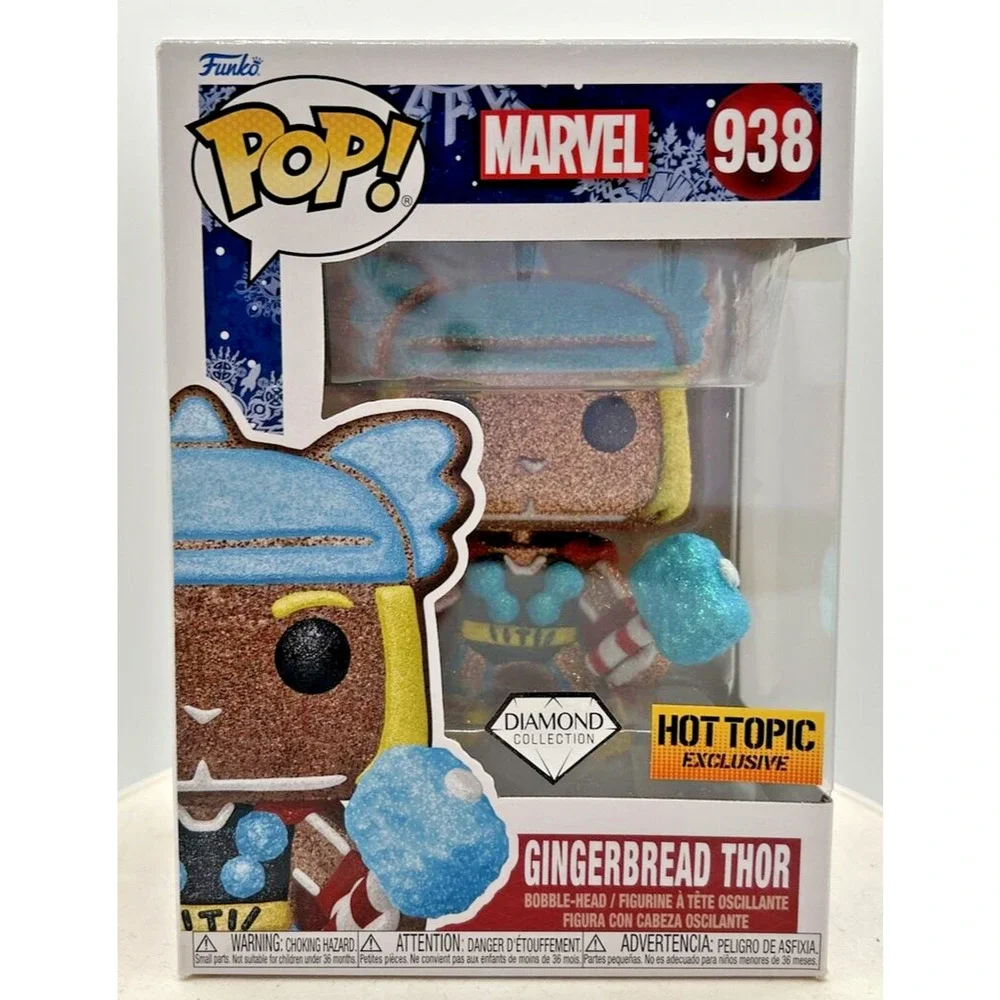 Funko Pop!‎ Marvel Gingerbread Thor Hot Topic Diamond Collection #938 F20